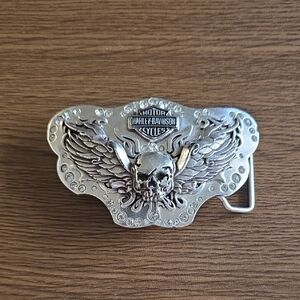 Harley-Davidson Silver Vintage-Inspired Belt